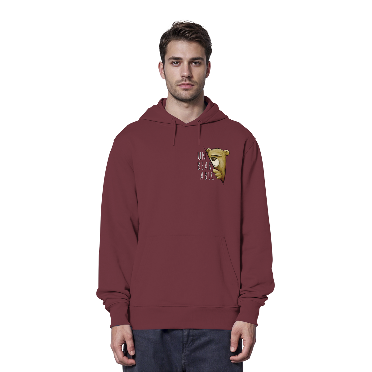 Unbearable – Unerträglich Bär - Organic Hoodie
