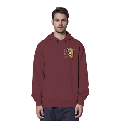 Unbearable – Unerträglich Bär - Organic Hoodie
