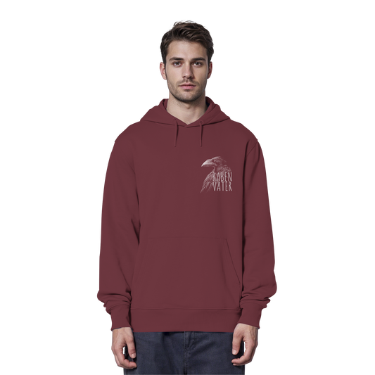 Rabenvater schwarzer Rabe Krähe - Organic Hoodie