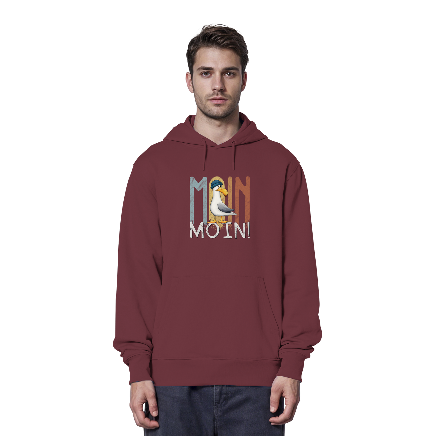 Moin Moin norddeutsche Möwe - Organic Hoodie