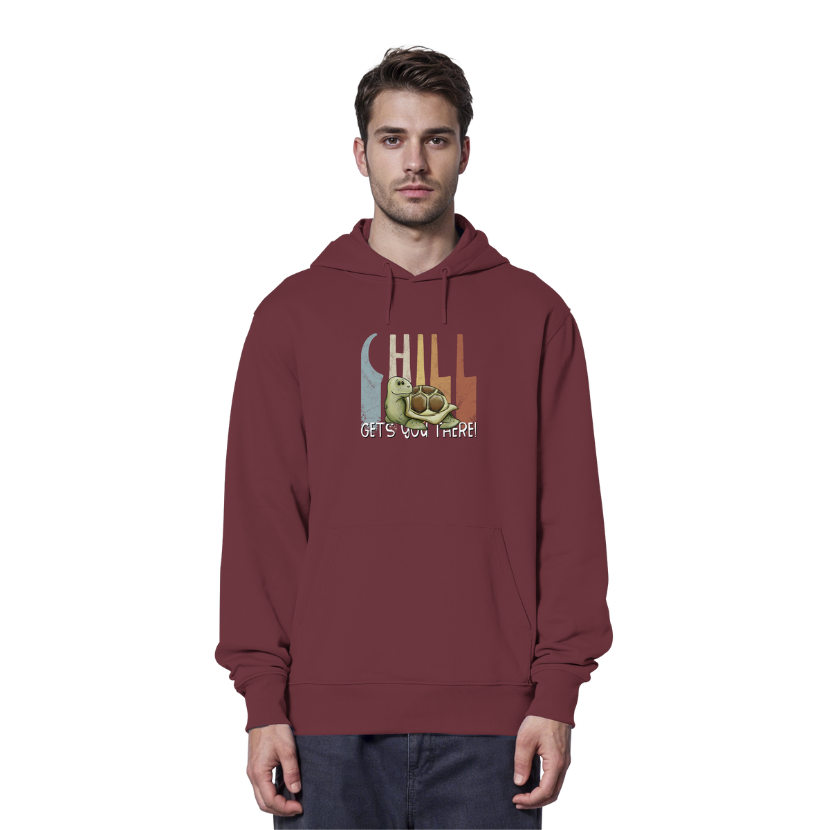 Gechillt gemütliche Schildkröte - Organic Hoodie