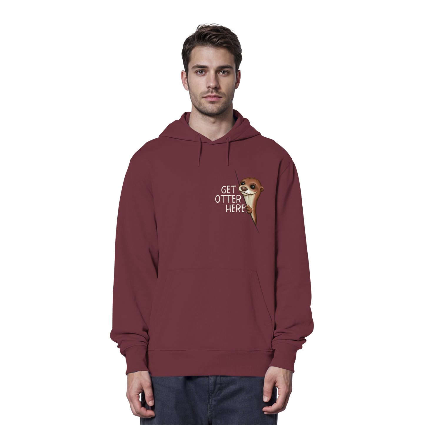 Get Otter Here | Lustiger Otter Kalauer - Organic Hoodie