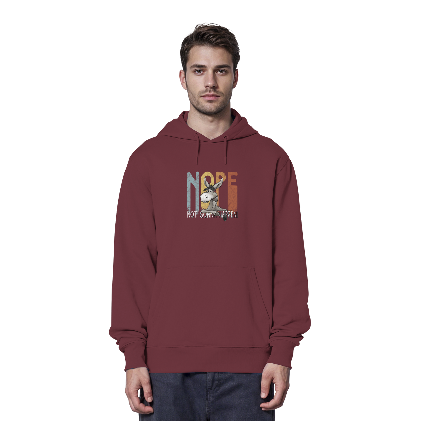Nope | bockiger Esel - Organic Hoodie
