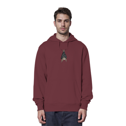 Lustig chillende Fledermaus - Organic Hoodie