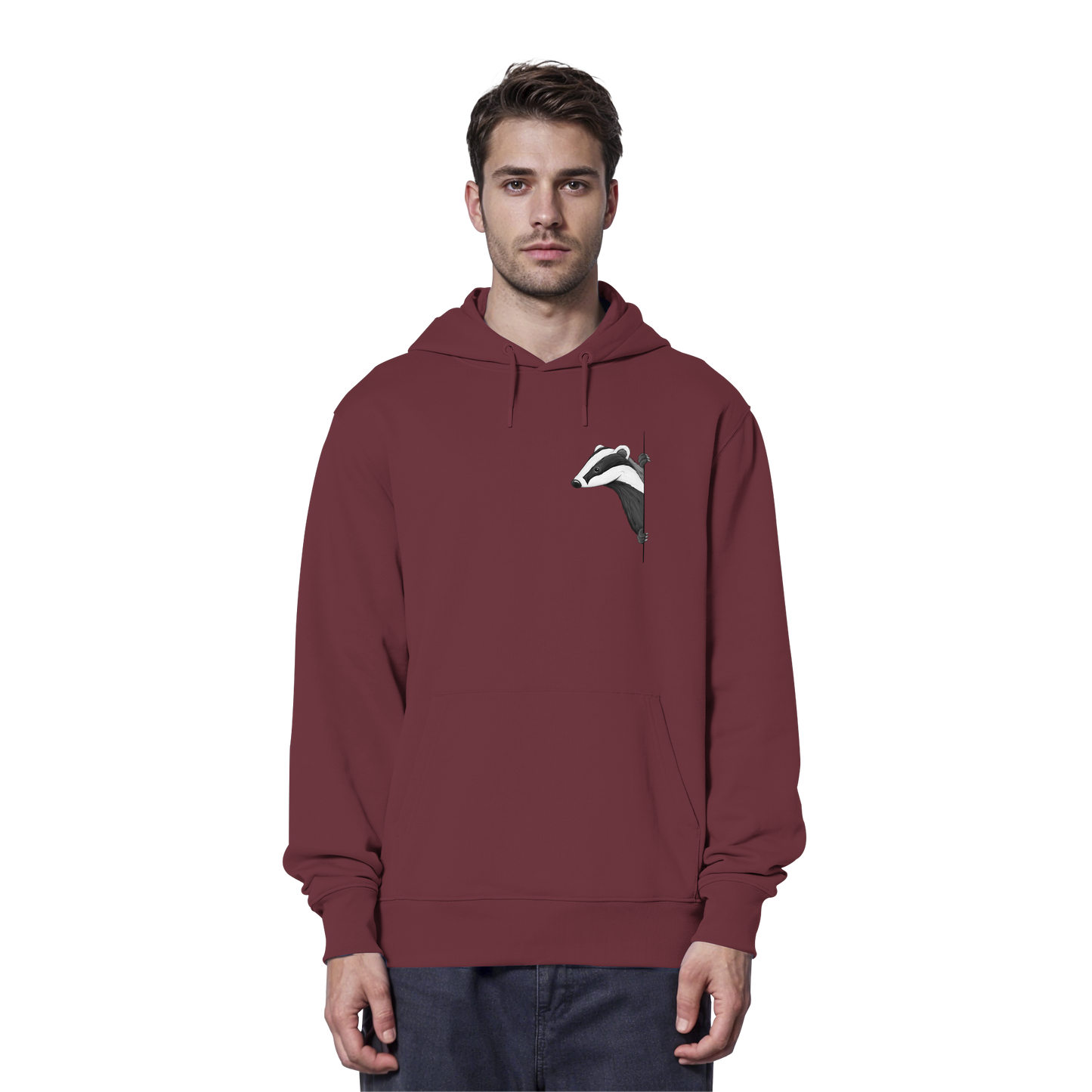 Lässiger Dachs Meister Grimbart - Organic Hoodie