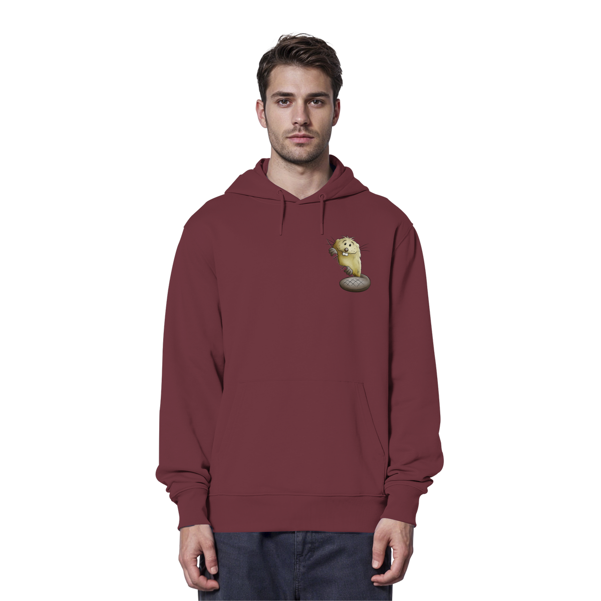 Lustiger frecher Biber - Organic Hoodie