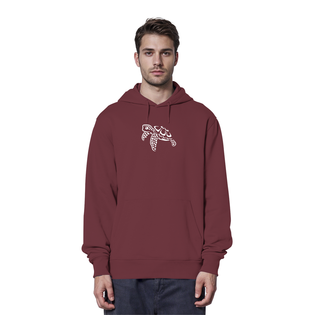 schwimmende Meeres-Schildkröte - Organic Hoodie