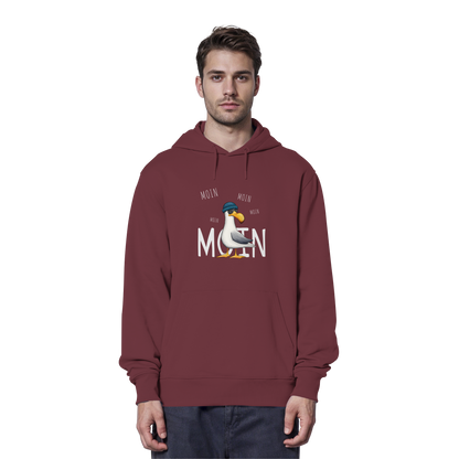 Moin Moin Lässige Hipster Möwe  - Organic Hoodie