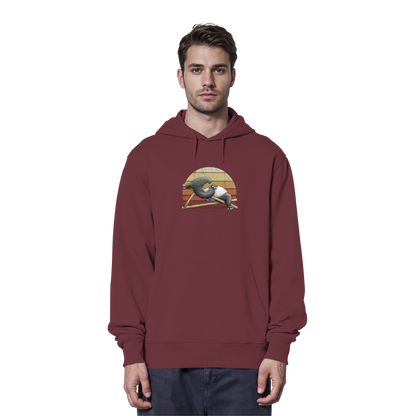 Lässiger Retro Sundown Tapir - Organic Hoodie