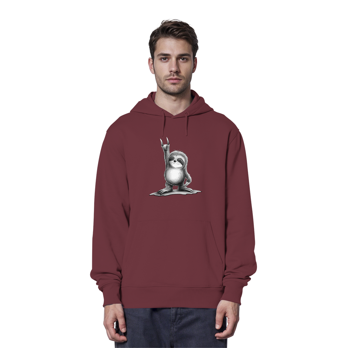 Rock On Party Faultier - Organic Hoodie