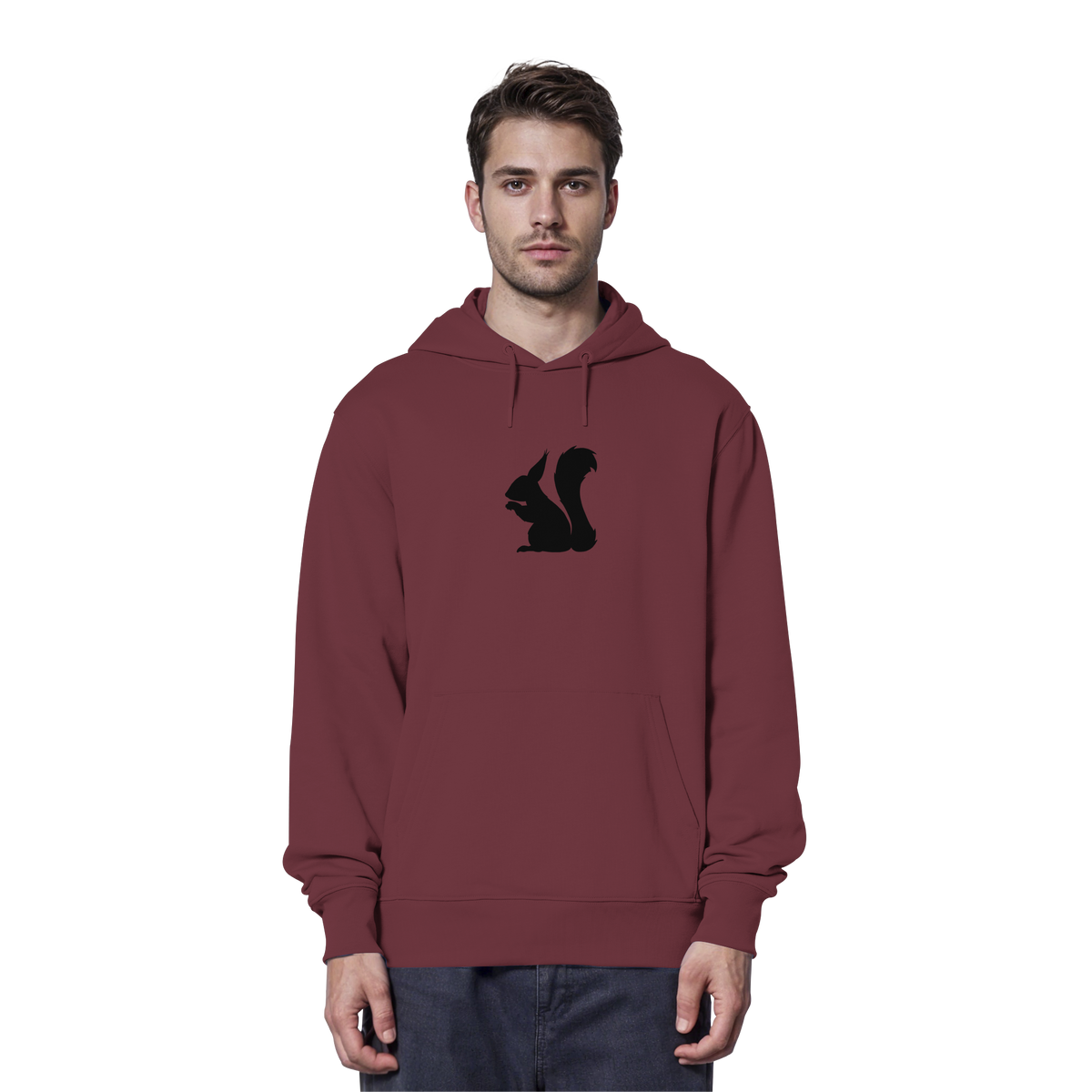Eichhörnchen Silhouette - Organic Hoodie