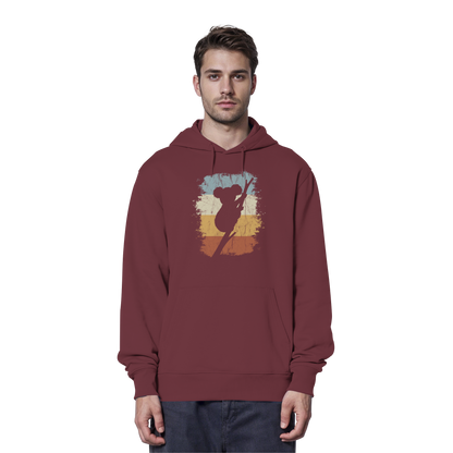 Retro kletternder Koala-Bär - Organic Hoodie