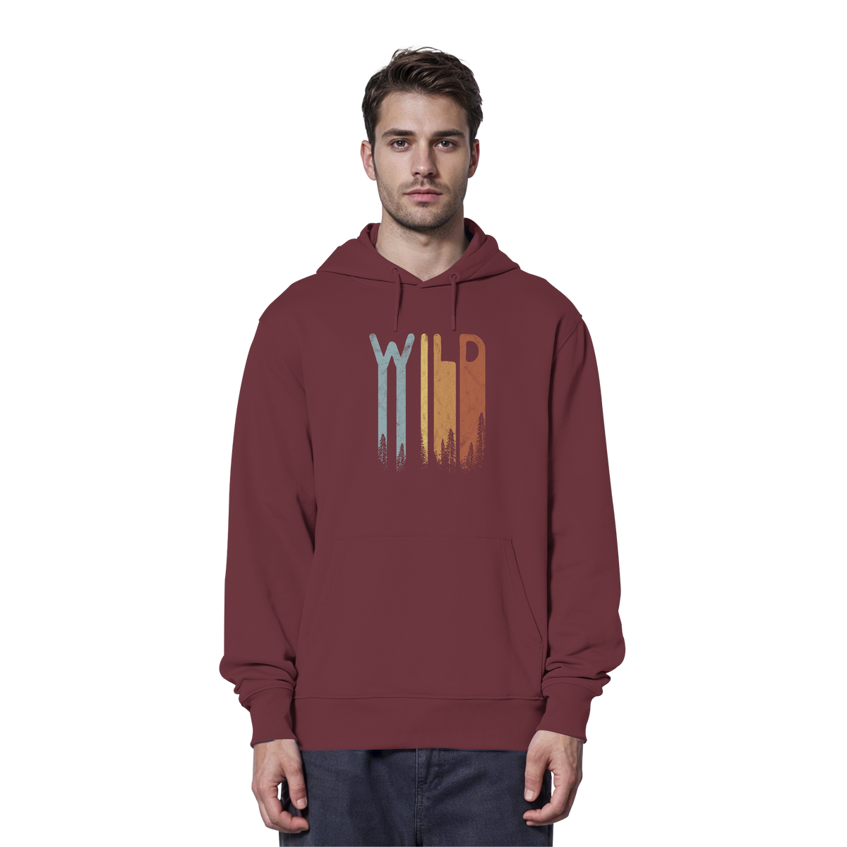 Wild Retro Schriftzug - Organic Hoodie