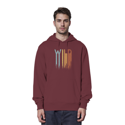 Wild Retro Schriftzug - Organic Hoodie