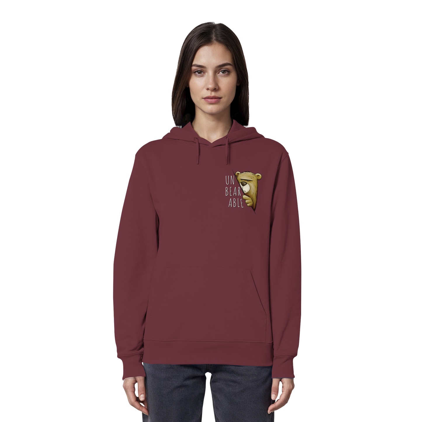 Unbearable – Unerträglich Bär - Organic Hoodie