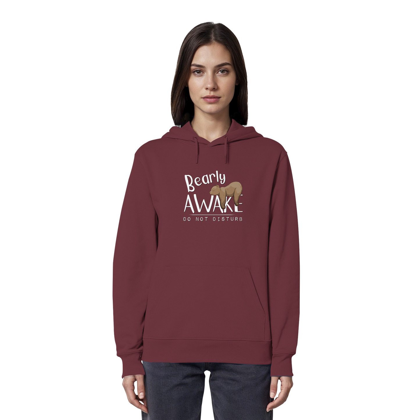 Bearly Awake Bitte nicht stören Bär - Organic Hoodie