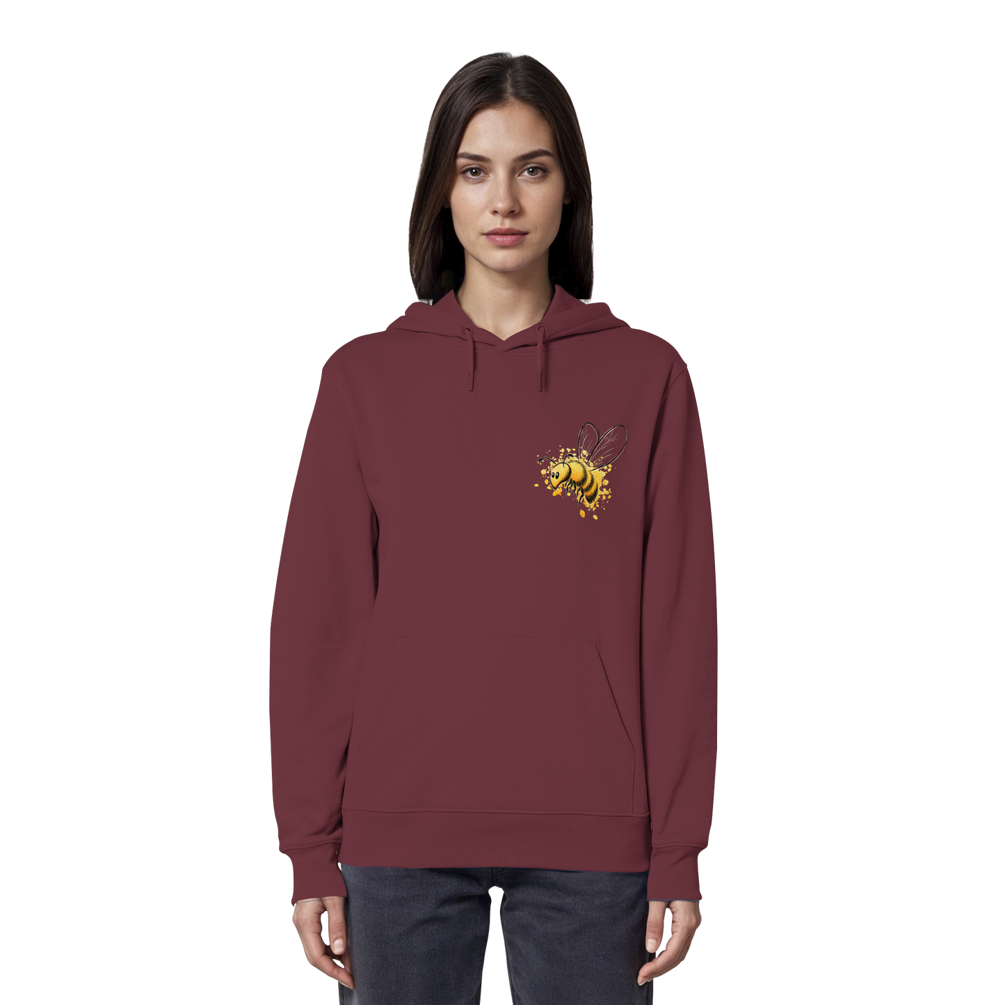 Lässige kleine Honig-Biene - Organic Hoodie