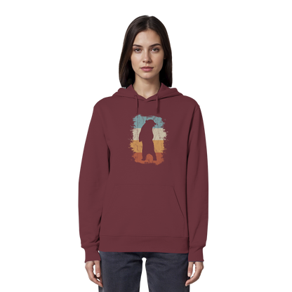 Retro Bären-Silhouette - Organic Hoodie