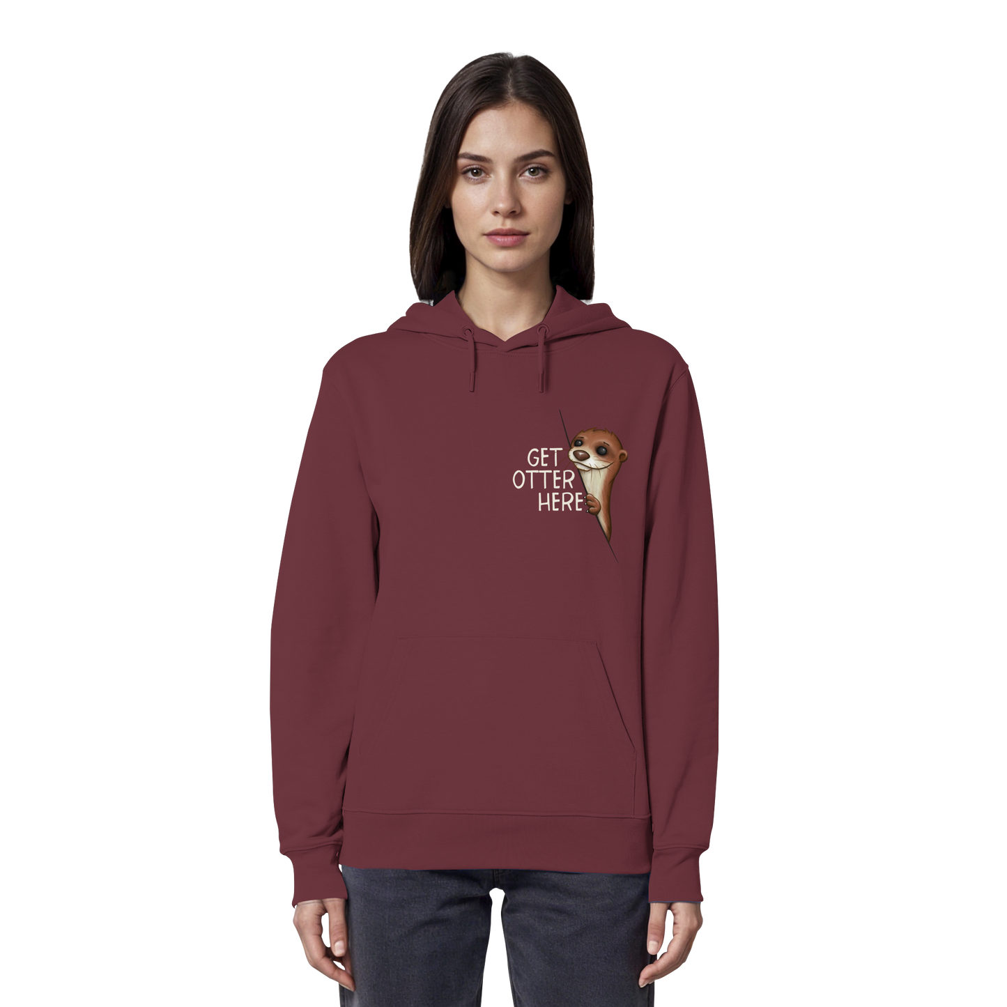 Get Otter Here | Lustiger Otter Kalauer - Organic Hoodie