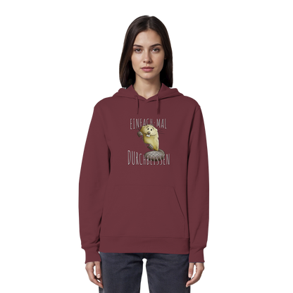 Einfach mal Durchbeissen Biber - Organic Hoodie