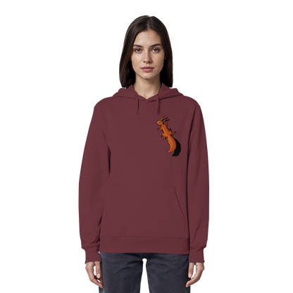 Süßes Eichhörnchen klettert - Organic Hoodie