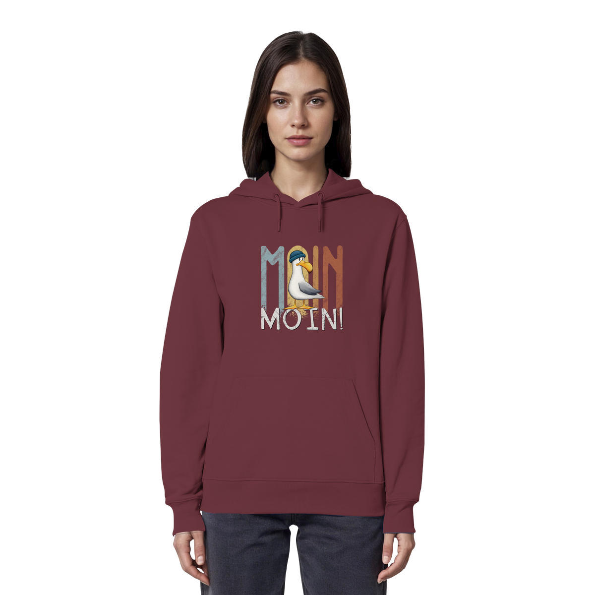 Moin Moin norddeutsche Möwe - Organic Hoodie