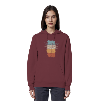 Retro Kunst Libelle | Vintage Dragonfly - Organic Hoodie