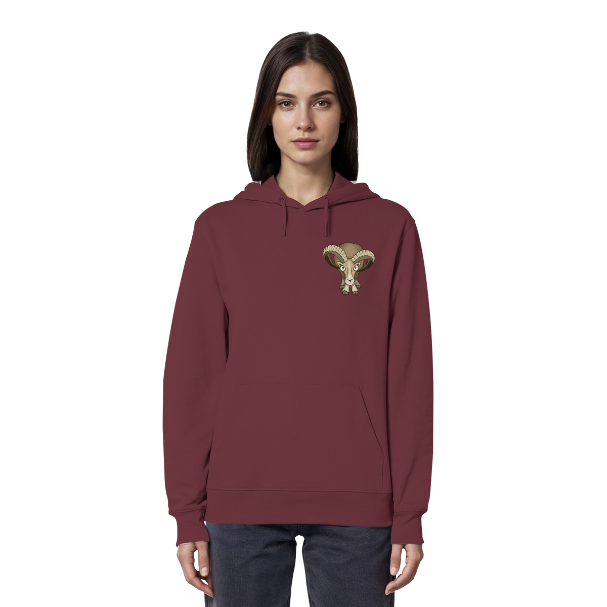 Bockiges Mufflon Widder Schafbock - Organic Hoodie