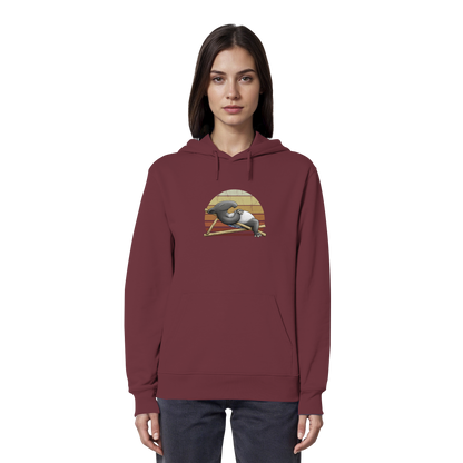 Lässiger Retro Sundown Tapir - Organic Hoodie