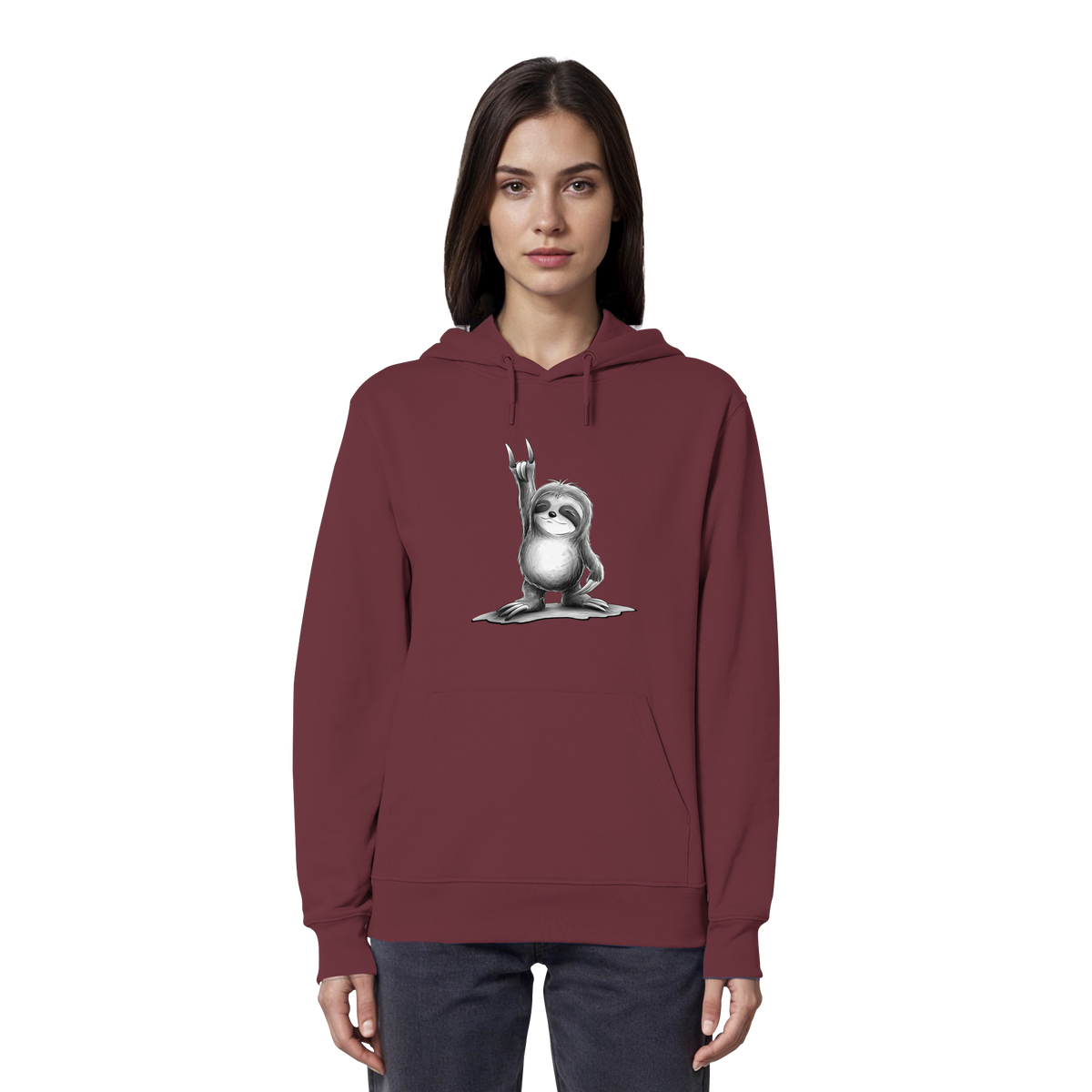 Rock On Party Faultier - Organic Hoodie