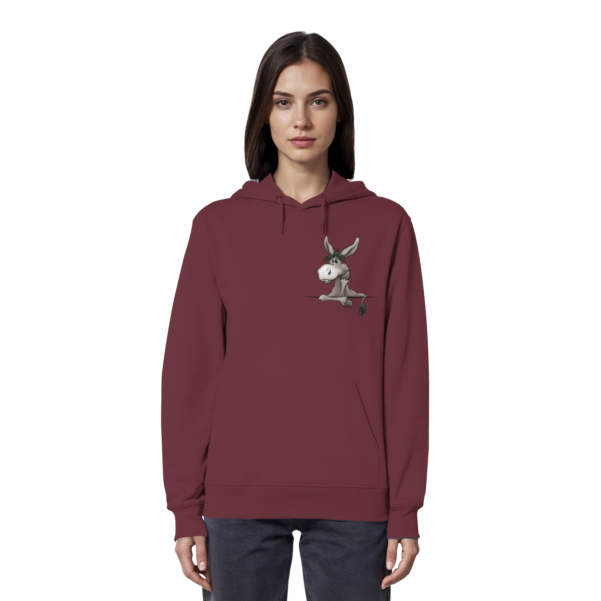 Lustiger lässiger Esel - Organic Hoodie