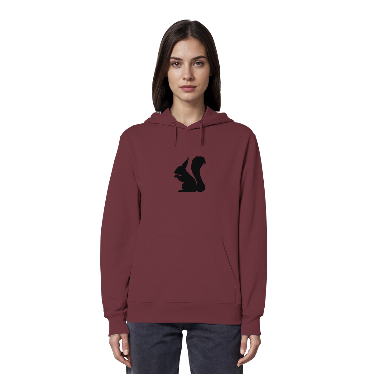 Eichhörnchen Silhouette - Organic Hoodie