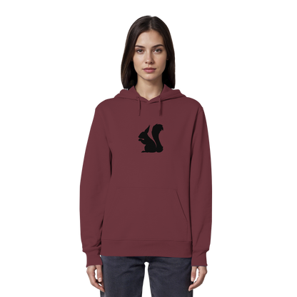 Eichhörnchen Silhouette - Organic Hoodie