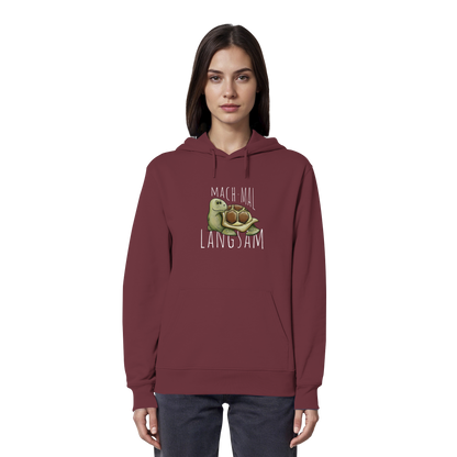 Mach mal langsam Schildkröte - Organic Hoodie