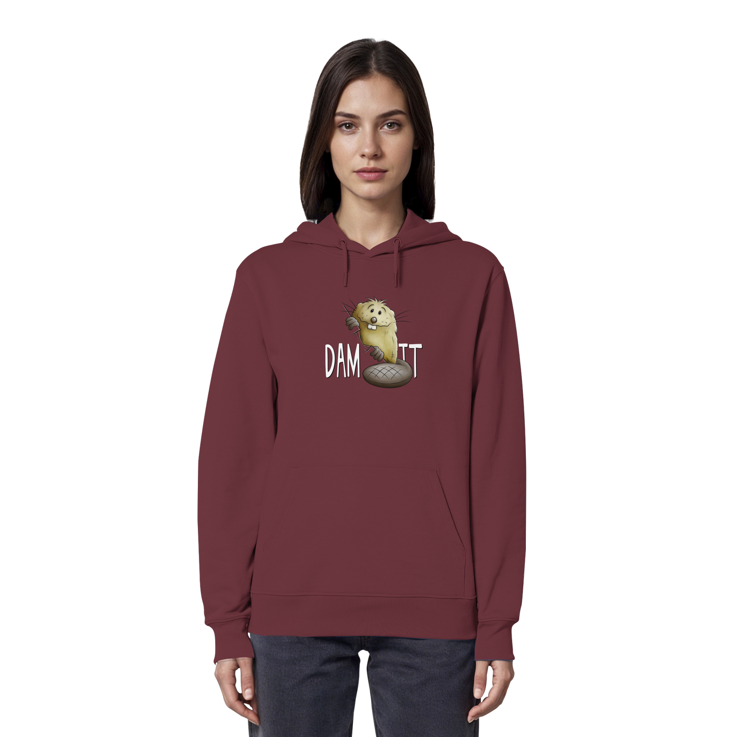 Dam It Verdammt Lustiger Biber - Organic Hoodie