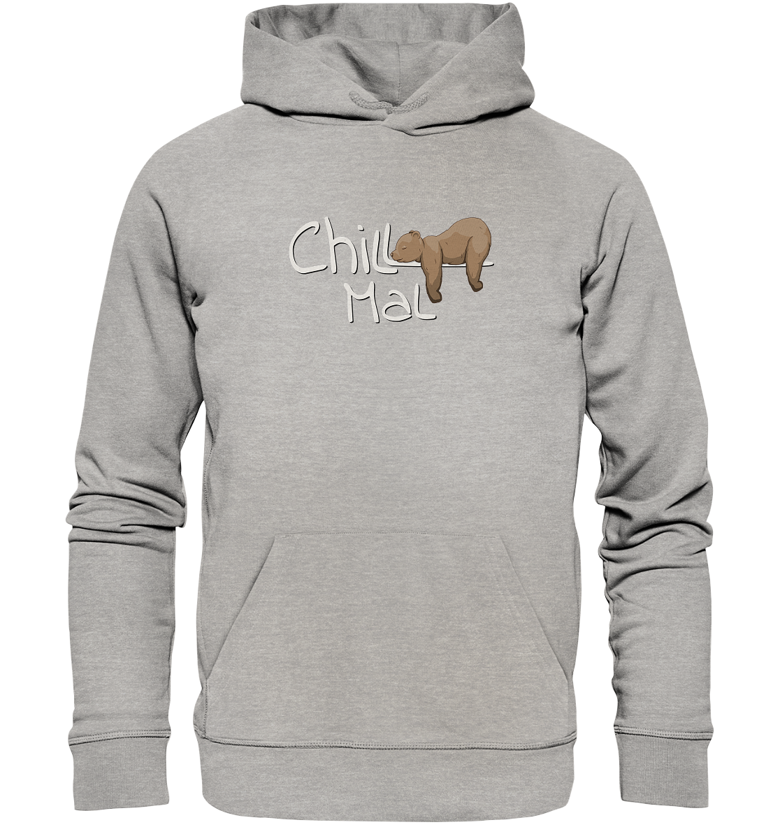 Chill Mal schläfriger Braunbär - Organic Hoodie