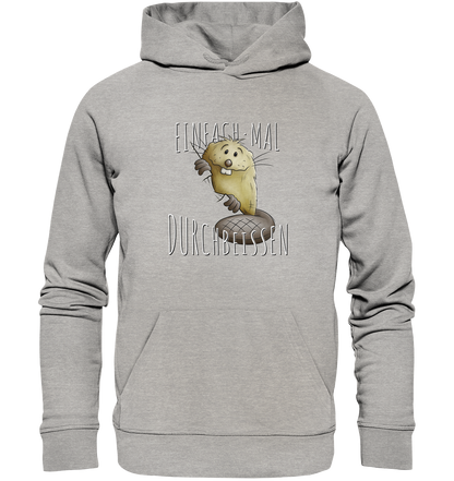 Einfach mal Durchbeissen Biber - Organic Hoodie