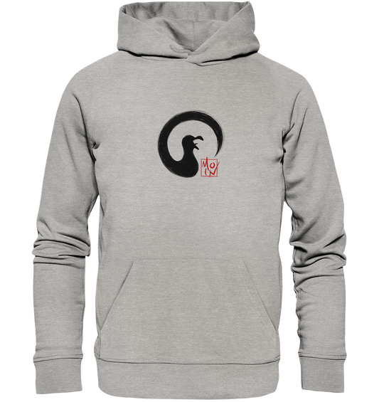 Moin kreischende japanische Enso Möwe - Organic Hoodie