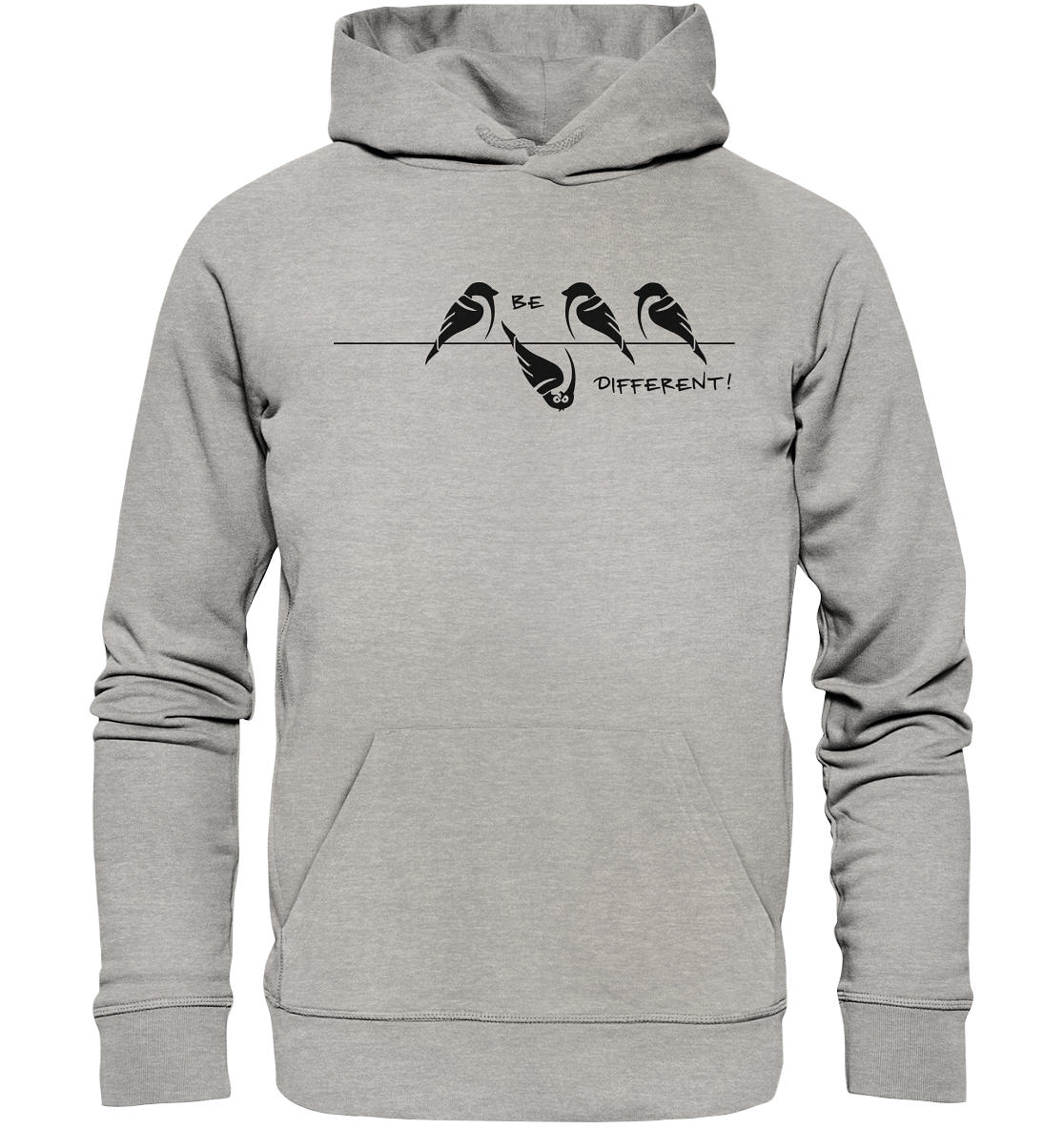 Sei anders, kleiner Spatz - Organic Hoodie