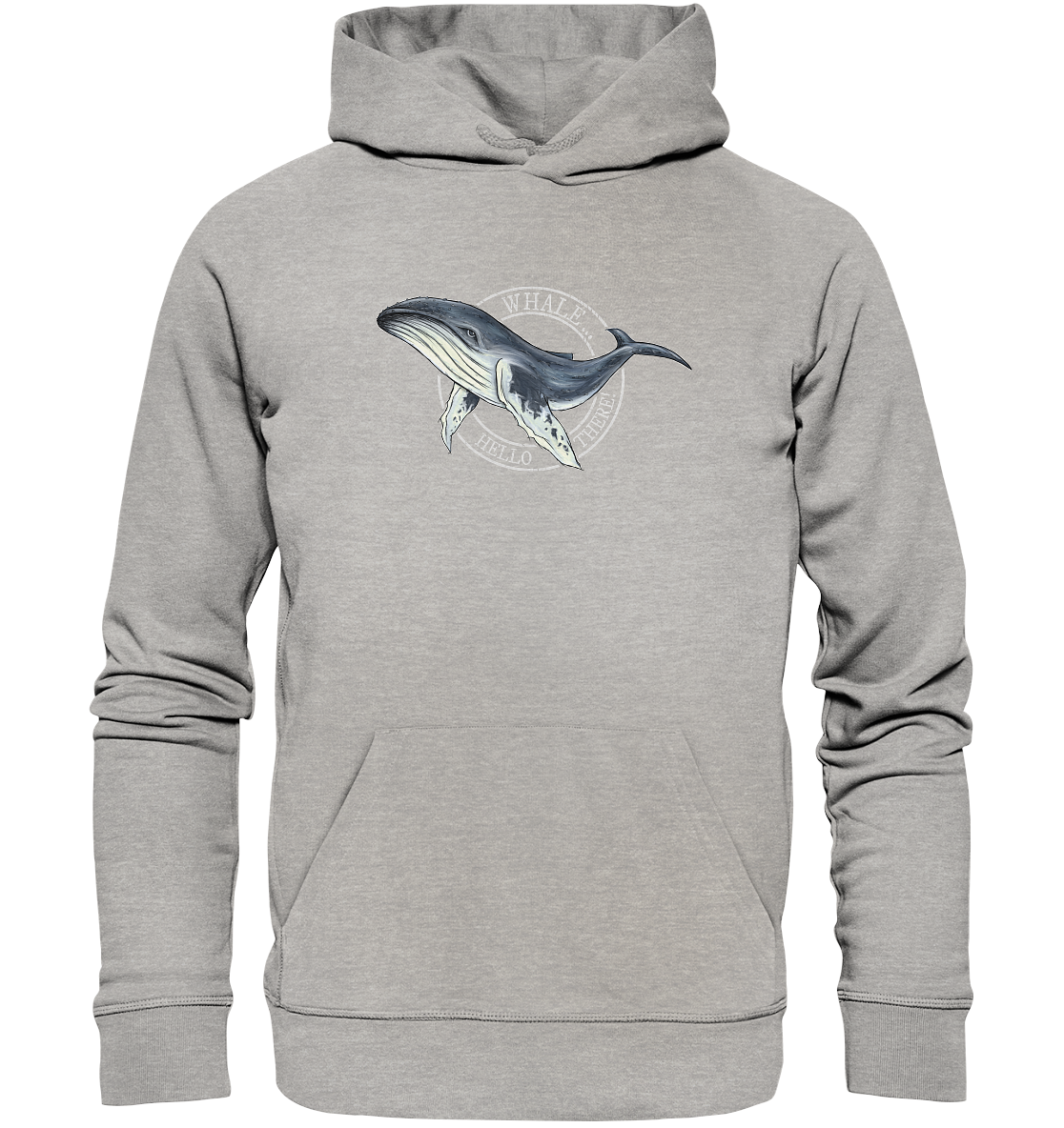 Whale, Hello There | Buckelwal - Organic Hoodie