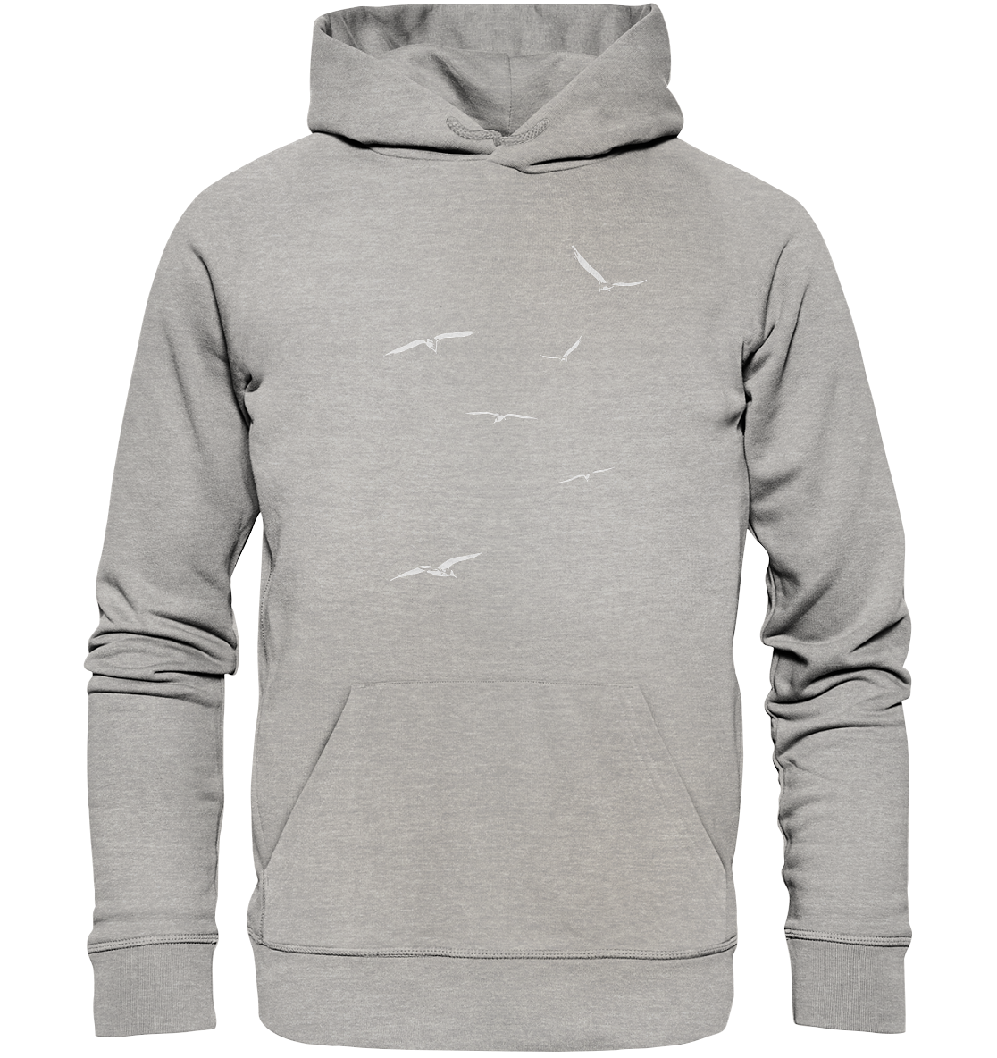Vogelschwarm – Traum vom Fliegen - Organic Hoodie