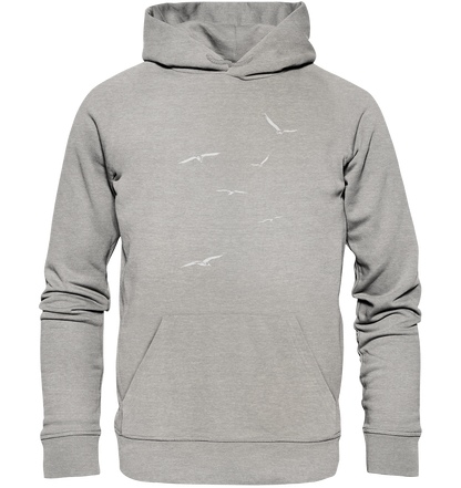 Vogelschwarm – Traum vom Fliegen - Organic Hoodie