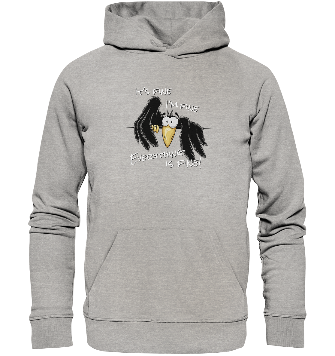 I’m Fine Rabe | Alles Gut Krähe - Organic Hoodie