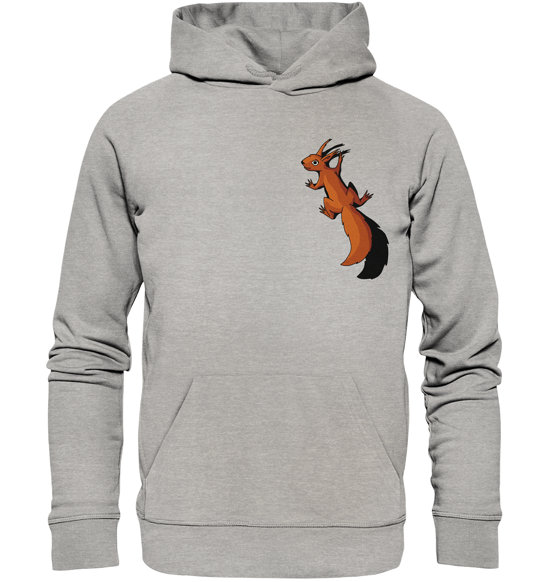 Süßes Eichhörnchen klettert - Organic Hoodie