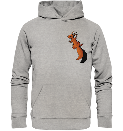 Süßes Eichhörnchen klettert - Organic Hoodie