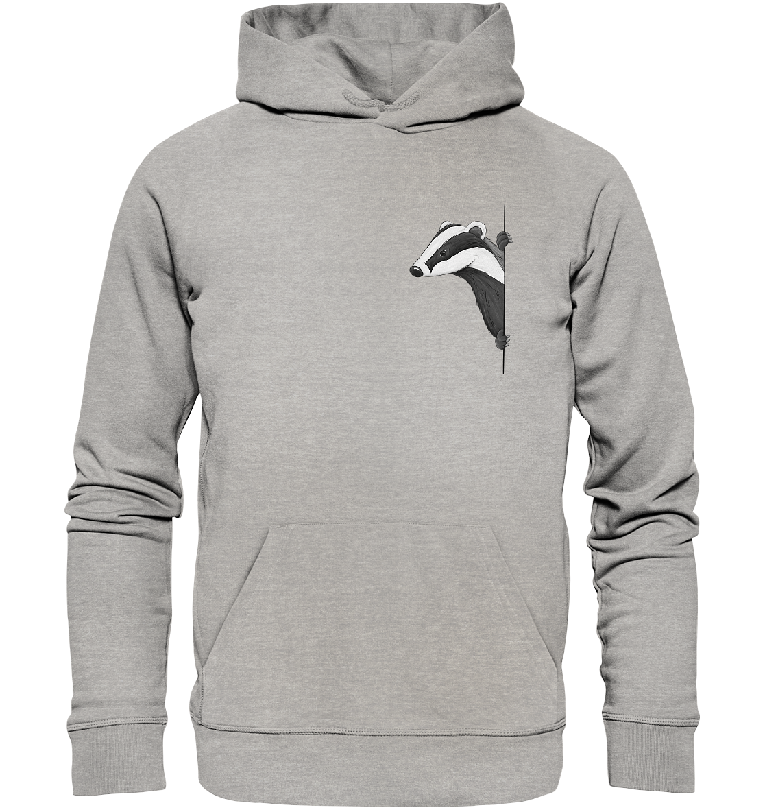 Lässiger Dachs Meister Grimbart - Organic Hoodie