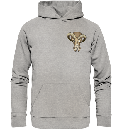 Bockiges Mufflon Widder Schafbock - Organic Hoodie
