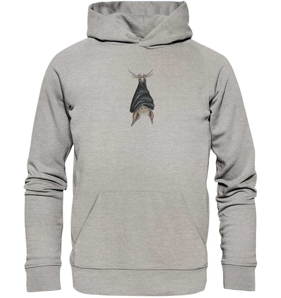 Lustig chillende Fledermaus - Organic Hoodie