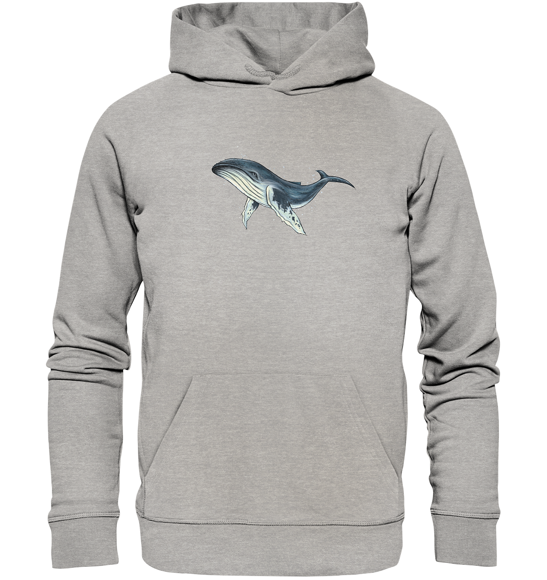 Tiefsee Ozean-Riese Buckelwal - Organic Hoodie