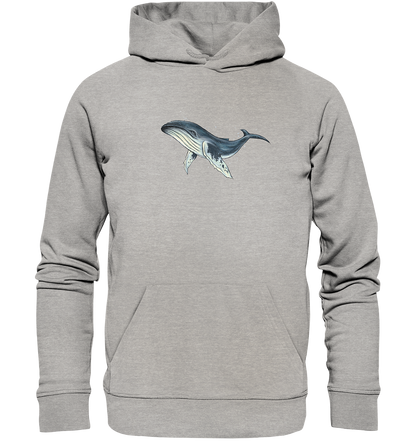 Tiefsee Ozean-Riese Buckelwal - Organic Hoodie